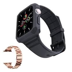 BINLUN Edelstahlarmband kompatibel mit Apple Watch Metallarmband 38 mm 40 mm 41 mm 42 mm 44 mm 45 mm für iWatch Bands Serie 7/SE/6/5/4/3/2/1 von BINLUN