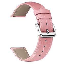 BINLUN Leder Uhrenarmband Schnellwechsel-Lederarmband Ersatz für Herren Damen 10mm, 12mm, 14mm, 15mm, 16mm, 17mm, 18mm, 19mm, 20mm, 21mm, 22mm, 23mm mit 12 Farben von BINLUN