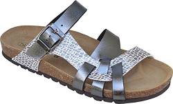 BIO Menphis Damen Sandalen Cork Sole 2024 - Roma Silber 37 von BIO Menphis