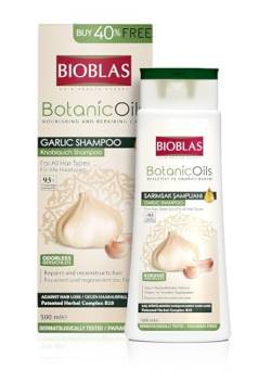 Knoblauch Shampoo 500 ml Bioblas, Geruchlos, Anti Haarausfall Frauen und Männer von BIOBLAS