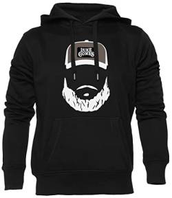 BIOCLOD Luke Combs Bearded Männer Frauen Unisex Kapuzenpullover Schwarz Men Women Hoodie Black L von BIOCLOD