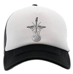 Rock and Grohl Männer Frauen Unisex Baseball Kappe Schwarz Weiss Men Women Cap Black White von BIOCLOD