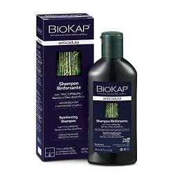 BIOKAP Stärkendes Shampoo 200ml | Anti-Haarausfall INTENSIVANWENDUNG 99% natürliche Inhaltsstoffe | Stärkt & festigt das Haar | Bio-Bambus Olax dissitiflora Öl - Leinsamen Kupfer Biotin von BIOKAP