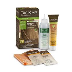 BioKap Natural Light Blond 8.03 Rapid Haarfarbe 135 ml - wirkt in nur 10 Minuten, permanente, vegane & natürlich pflegende Formel geeignet für empfindliche Haut... von BIOKAP
