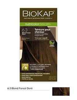 Nutricolor Delicato Haarfarbe Dunkelblond Gold 6.3 von BIOKAP