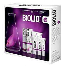 BIOLIQ Set 45+ straffende und glättende Creme für Tag 50 ml + Nacht 50 ml + Augencreme 15 ml von BIOLIQ