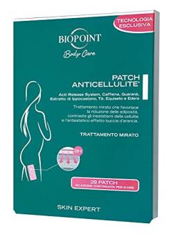 Biopoint - Anti-Cellulite-Patch, Entwässerungspflaster, Intensivkörperbehandlung für Cellulite und Orangenschale, Tonisierend und Umformung, fördert die Zirkulation, 28 Patches von BIOPOINT