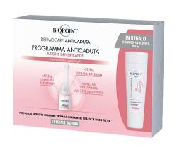 Biopoint Dermocare Haarausfall für Damen, enthält 20 Ampullen mit verdichtender Wirkung + Shampoo gegen Haarausfall für Damen, 200 ml, stärkt das Haar und verhindert Haarausfall von BIOPOINT