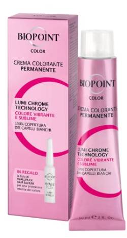 Biopoint Permanente Farbcreme 60 ml + 1 Ampulle Hyaluplex Hair Serum 3 ml - 7 Mittelblond von BIOPOINT