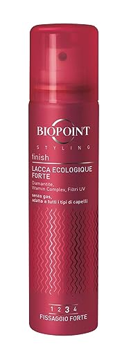 Biopoint Styling Finish Eco-Lack ohne Gas, starke Fixierung 3, mit UV-Sonnenfilter, Reiseformat 75 ml von BIOPOINT