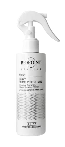 Biopoint Styling Thermoprotektor-Spray für Haare, bis zu 230 ° Hitzeschutz von Phon, Glätteisen und Lockenwickler mit UV-Filtern, 200 ml von BIOPOINT