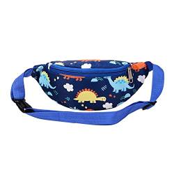 Gürteltasche Dinosaurier, Cartoon Gürtel Pack, Dinosaurier Taillentasche Tragbar Einstellbar Bauchtasche Dinosaurier Gürteltasche Brust Tasche for Kleinkinder von BIOSA