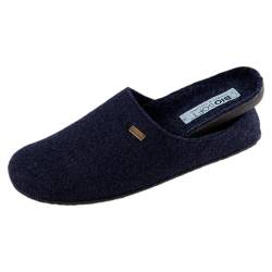 BIOSOFT Comfort & Easy Walk Herren Hausschuh Mister Cosy Dark Blue 45 von BIOSOFT Comfort & Easy Walk