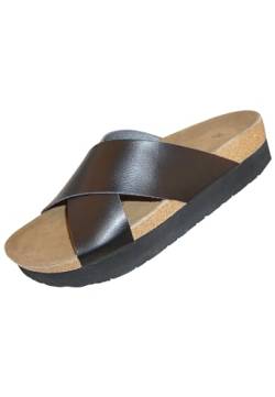 Biosoft Sandalen Damen Sommer Dye Black 39| Damen Schuhe Sommer Sandalen elegant mit bequem Fussbett | Damenschuhe Sommerschuhe von BIOSOFT Comfort & Easy Walk