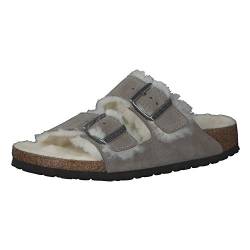 BIRKENSTOCK Adult Arizona Fur[Sandals] grau Gr. 36 von BIRKENSTOCK