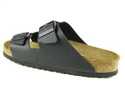 BIRKENSTOCK Arizona - Slipper - Birko-Flor - Schwarz - Weichbettung - Schmal - Größe 40 von BIRKENSTOCK