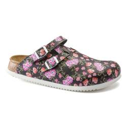 BIRKENSTOCK Damen Clogs Kay SL Birko-Flor schmal 37 EU Schmal schwarz von BIRKENSTOCK