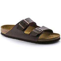 BIRKENSTOCK Unisex Arizona Birko-Flor Pantoletten, Braun (Mocca), 41 (normal) von BIRKENSTOCK