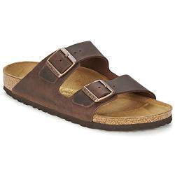 Birkenstock Classic ARIZONA Unisex-Erwachsene Pantoletten, Braun(tabacco Brown), 46 EU von BIRKENSTOCK