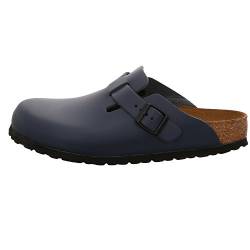 Birkenstock Classic Unisex Boston Leder Clogs, Blau (Blau), 48 EU Schmal von BIRKENSTOCK