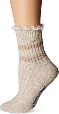 Birkenstock Fashion Slub Lace Sock - Women's Beige / Melange Small von BIRKENSTOCK