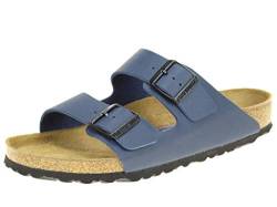 Birkenstock Unisex - Erwachsene Arizona 51061, Clogs & Pantoletten aus Birko-Flor, Blau (Blau), EU 38 (normal von BIRKENSTOCK