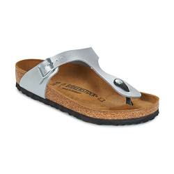 Birkenstock adult Gizeh silber silber Gr. 41 von BIRKENSTOCK