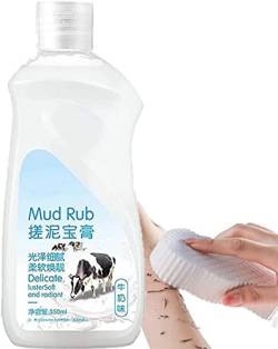 Mud Rubbing Artifact Gel,Mud Rubbing Artifact,Body Exfoliator Scrub,Mud Rubbing Cream for Glowing & Smooth Skin (Milk) von BIRKIM