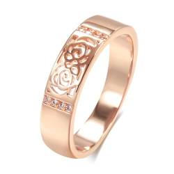 BISONBLUE Ringe Damen Rings Frauen Geschenk Modeaccessoires Glänzende Ringe für Frauen, glänzender natürlicher Zirkon, Vintage-Ehering-Zubehör, 11 Farben von BISONBLUE