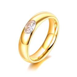 BISONBLUE Ringe Damen Rings Frauen Geschenk Modeaccessoires Grün Rosa Weiße Ringe Kristall Braut Ehering Für Frauen 9 R22017G-Weiß von BISONBLUE
