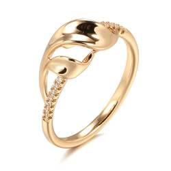 BISONBLUE Ringe Damen Rings Frauen Geschenk Modeaccessoires Luxuriöse Ringe aus natürlichem Zirkon für Damen, modisch, geometrisch, Vintage-Kristall, Geschenk 6 585 von BISONBLUE