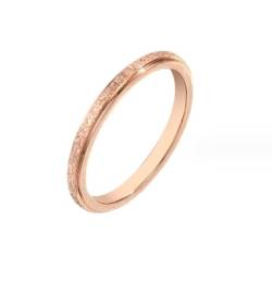 BISONBLUE Ringe Herren Ring Damen Männer Rings Geschenk 2 mm dünner stapelbarer Ehering für Frauen und Mädchen, 5 von BISONBLUE
