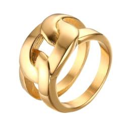 BISONBLUE Ringe Herren Ring Damen Männer Rings Geschenk Ehering, Verlobungsring, Partyringe für Damen 6 10399 von BISONBLUE