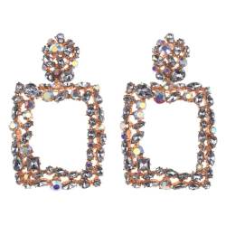 Ohrringe Damen Ohrstecker Ohrhänger Modische 925 Geschenk Für Frauen Freundin Mädchen Geometrie-Statement-Ohrringe Für Damen, Ohrringe, Party, Abcrystal von BISONBLUE