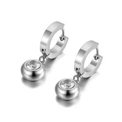 Ohrringe Damen Ohrstecker Ohrhänger Modische 925 Geschenk Für Frauen Freundin Mädchen Ohrringe Für Damen Rund von BISONBLUE