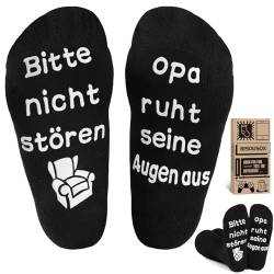 BISOUSOX Lustige Socken Herren Baumwolle Socken Papa und Opa Socken Geschenke für Männer 50 60 Jahre Alt von BISOUSOX