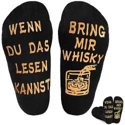 BISOUSOX Lustige Socken Herren Baumwolle Socken Wenn Du Das Lesen Kannst Atmungsaktiv für Männer Geschenke für Bier Whisky Kaffeeliebhaber Weihnachtsstrumpf Geburtstag Neujahr von BISOUSOX