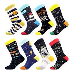 BISOUSOX Socken Herren 39-46 Bunt Lustig Herrensocken Lustige Motive Klassische Strümpfe Modische Socken für Männer Geschenk für Arbeit Sport von BISOUSOX