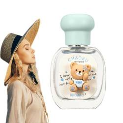Fruchtiges Parfüm - 25 ml transparenter Duftnebel in Bärenform mit fruchtig-blumigem Duft | Langanhaltend duftendes Körperspray für positive, lebendige Damen Bittu von BITTU