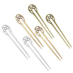 BIUDECO 6st U-förmige Haarnadel U F?rmigen Haar Stick Vintage Haar Stick Retro Haar Pins U- F?rmigen Haar Pins Haarspangen Für Frauen Kimono-haarschmuck Hochzeit Legierung Stift Fräulein von BIUDECO