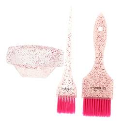 BIUDECO Haarfärbemittel 1 Set Werkzeugwerkzeug Für Bürsten & Rosa Von Werkzeugen Bürste & Schüsselbürste Friseurapplikator Färbemittel Für Zuhause Oder Glitzerpinsel Tönung Schwanzfärben von BIUDECO