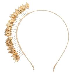 BIUDECO Hochzeit Braut Blatt Stirnband Blatt-stirnband Für Stirnband Aus Blattgold Brautblatt-stirnband Hochzeitsblatt-stirnband Blattkrone Kopfbedeckung Legierung Fräulein Popularität von BIUDECO