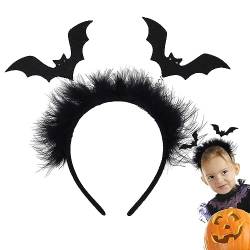 Fledermaus-Stirnband | Schwarzer Fledermaus-Haarreif,Halloween-Kostümzubehör, Party-Kopfbedeckung für Cosplay-Maskerade Biudui von BIUDUI