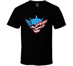 Cody Rhodes American Nightmare Skull Wrestling Fan T Shirt Black L von BIYAN