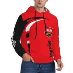 BIYEH Italienischer Motorrad-Rennsport-Herren-Pullover mit Kapuze, Sweatshirt, langärmelig, modisch, athletisch, mit Tasche,, JB-3, L von BIYEH