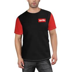 BIYEH Italienisches Motorrad-Rennsport-T-Shirt für Herren, kurzärmelig, feuchtigkeitsableitend, Crew-T-Shirt, athletisch, Laufen, Workout, Angeln, Top Tee, AP-1, XL von BIYEH