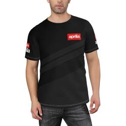 BIYEH Italienisches Motorrad-Rennsport-T-Shirt für Herren, kurzärmelig, feuchtigkeitsableitend, Crew-T-Shirt, athletisch, Laufen, Workout, Angeln, Top Tee, AP-10, L von BIYEH