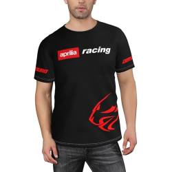 BIYEH Italienisches Motorrad-Rennsport-T-Shirt für Herren, kurzärmelig, feuchtigkeitsableitend, Crew-T-Shirt, athletisch, Laufen, Workout, Angeln, Top Tee, AP-13, L von BIYEH