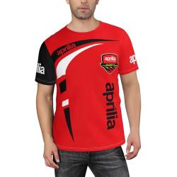 BIYEH Italienisches Motorrad-Rennsport-T-Shirt für Herren, kurzärmelig, feuchtigkeitsableitend, Crew-T-Shirt, athletisch, Laufen, Workout, Angeln, Top Tee, AP-3, M von BIYEH