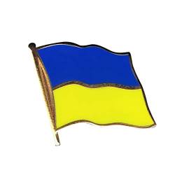 Ukraine Flagge Pin Anstecker Ukrainische vergoldet Knopfabzeichen Flaggen-Pin Anstecker Ukraine (1 Stück) von BJJH Outdoor